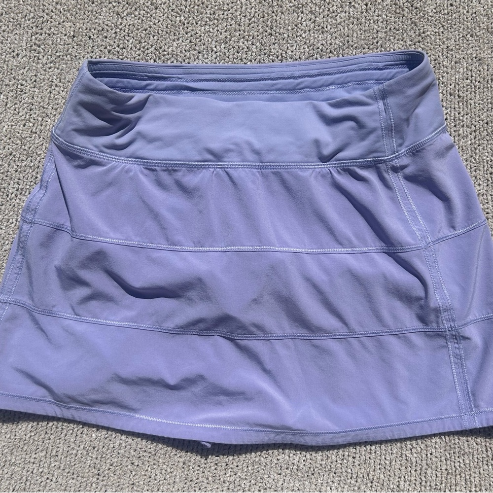 Lululemon Athletica Lavender Skirt. 13 inches from waist to hem.